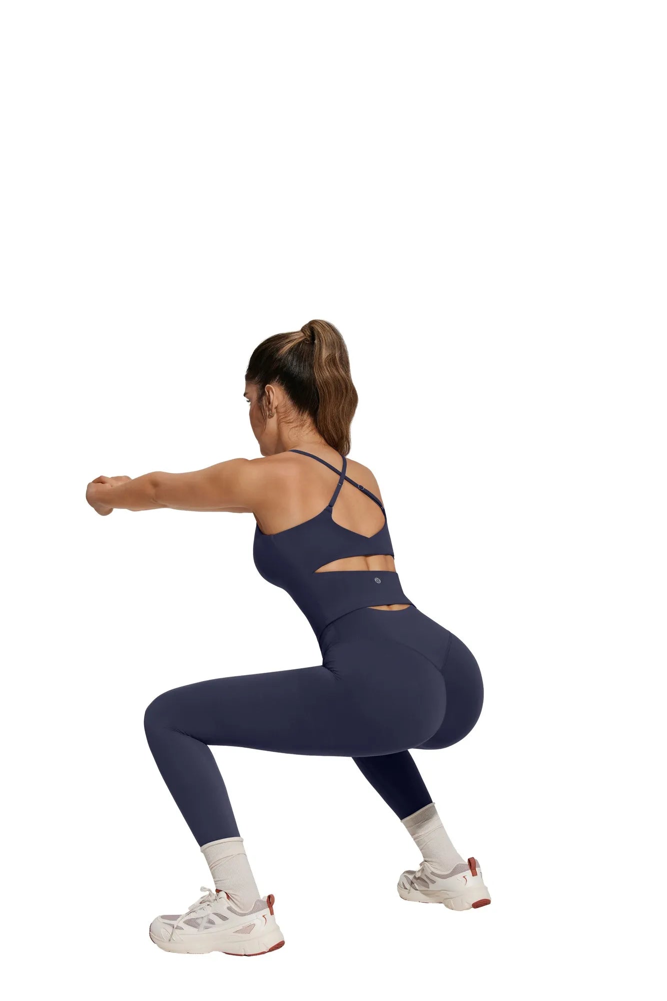 Twist Back Leggings Workout Sets-SUUKSESS-SUUKSESS