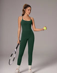 Twist Back Leggings Workout Sets-SUUKSESS-Green-XS-SUUKSESS