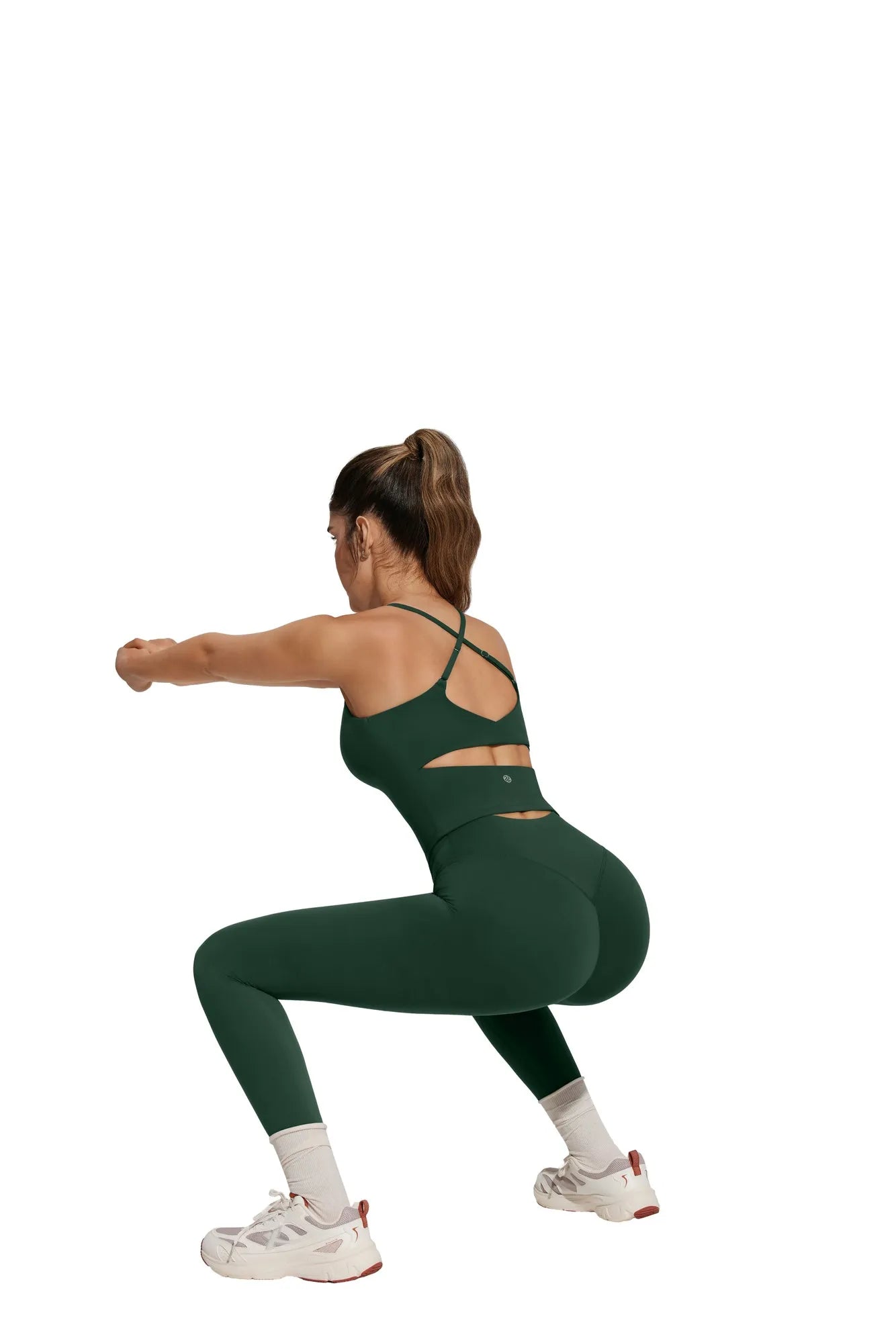 Twist Back Leggings Workout Sets-SUUKSESS-SUUKSESS