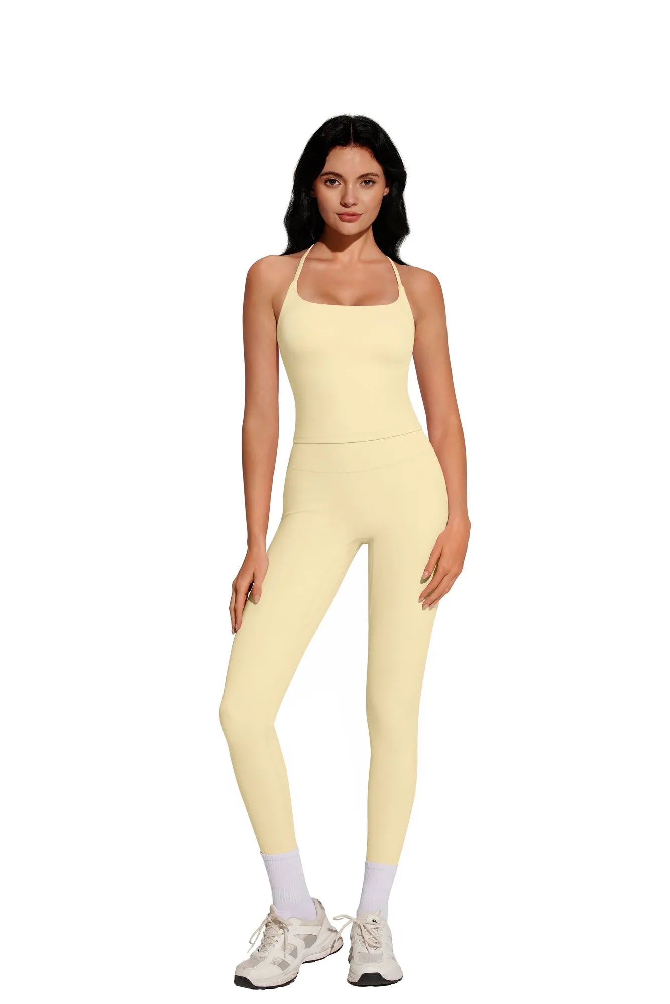 Twist Back Leggings Workout Sets-SUUKSESS-SUUKSESS