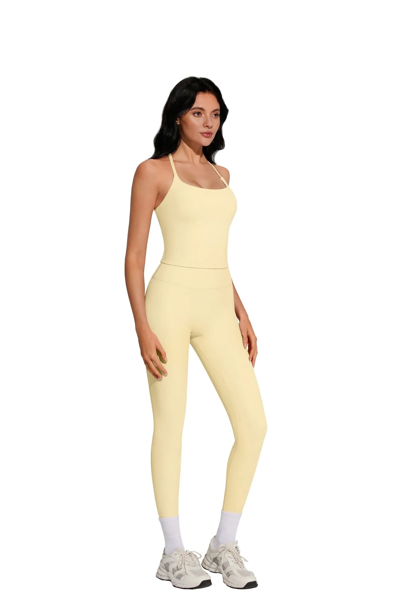 Twist Back Leggings Workout Sets-SUUKSESS-SUUKSESS