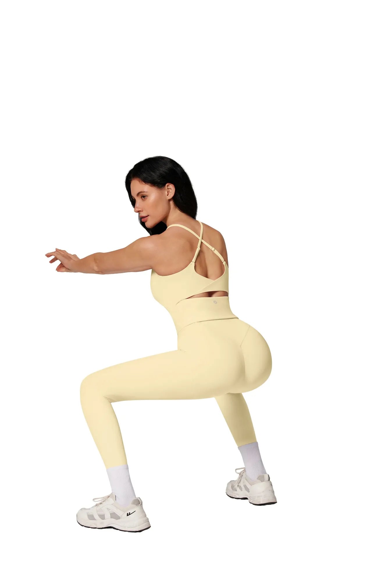 Twist Back Leggings Workout Sets-SUUKSESS-SUUKSESS