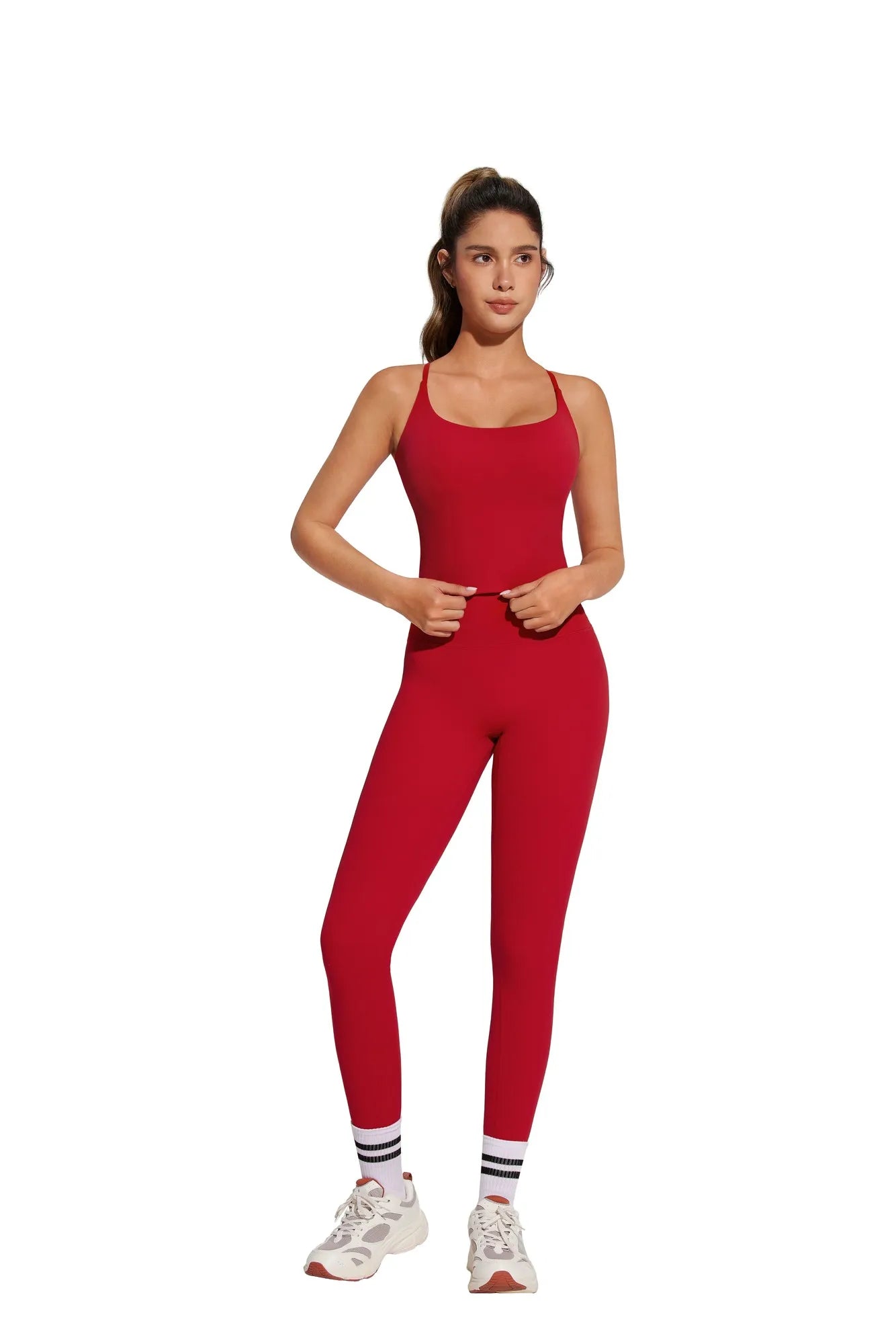 Twist Back Leggings Workout Sets-SUUKSESS-SUUKSESS