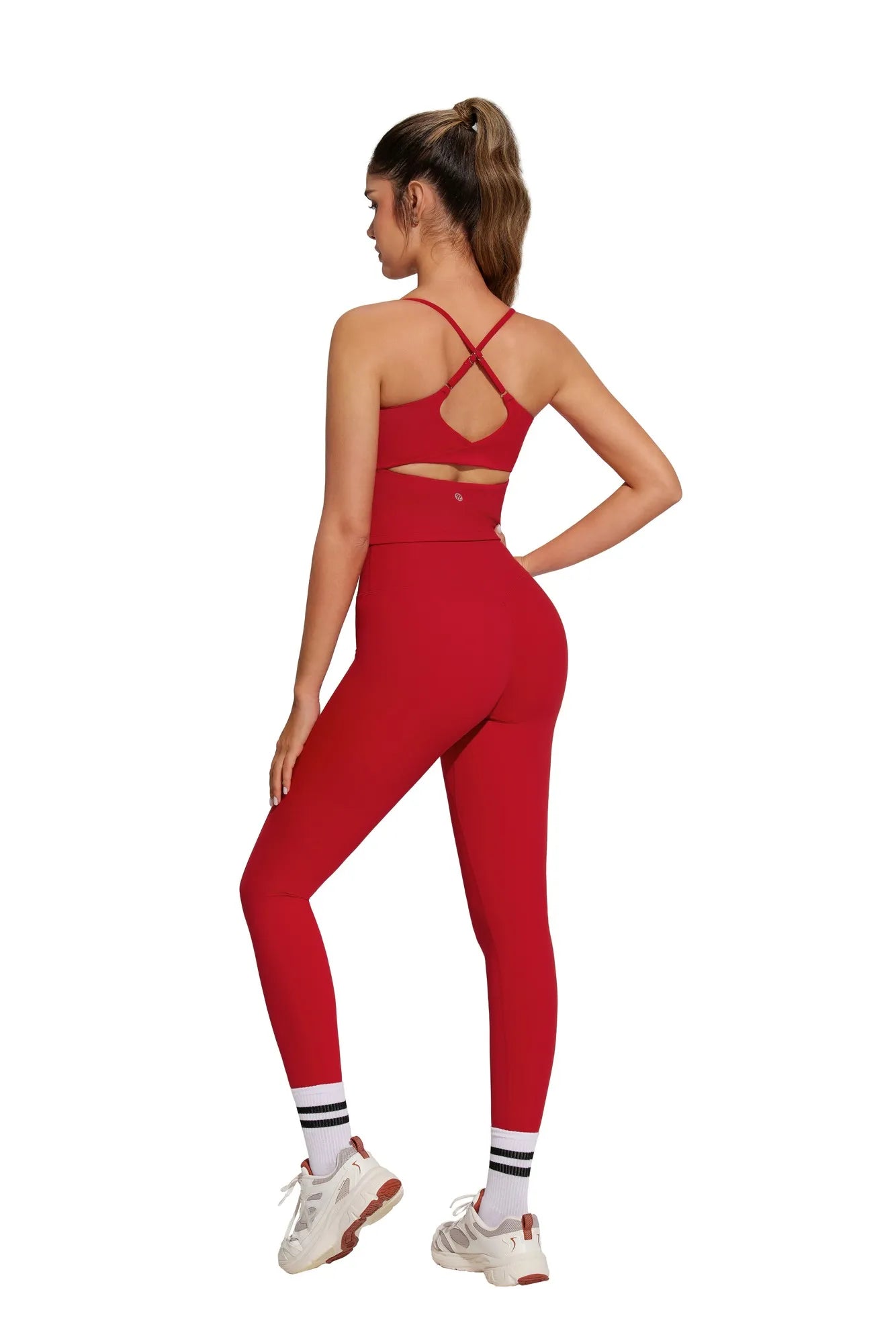 Twist Back Leggings Workout Sets-SUUKSESS-SUUKSESS