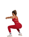 Twist Back Leggings Workout Sets-SUUKSESS-SUUKSESS