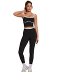 Color Block Layered Workout Sets-SUUKSESS-SUUKSESS