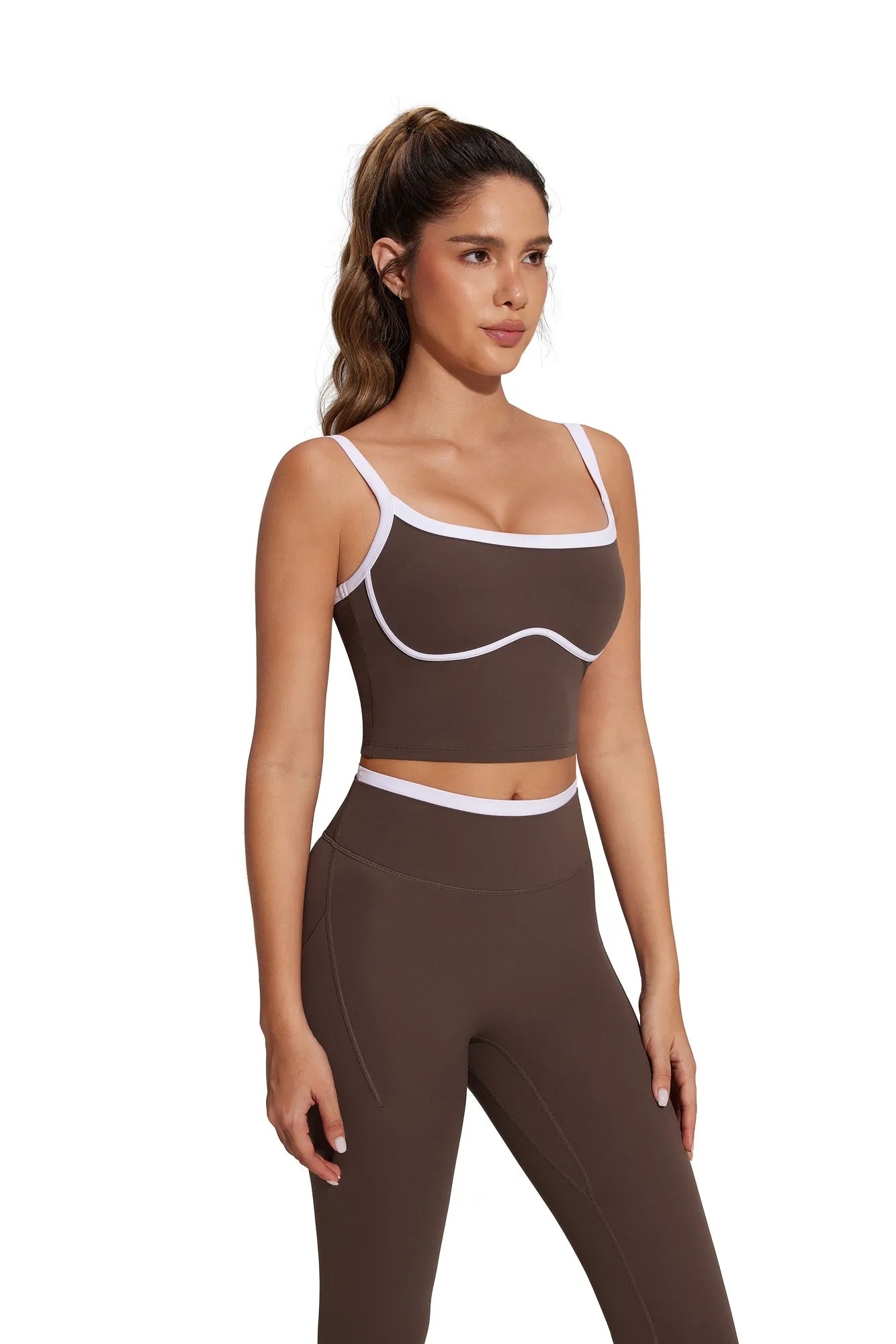 Color Block Layered Workout Sets-SUUKSESS-SUUKSESS