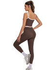 Color Block Layered Workout Sets-SUUKSESS-SUUKSESS