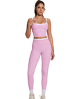 Color Block Layered Workout Sets-SUUKSESS-SUUKSESS
