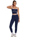 Color Block Layered Workout Sets-SUUKSESS-SUUKSESS