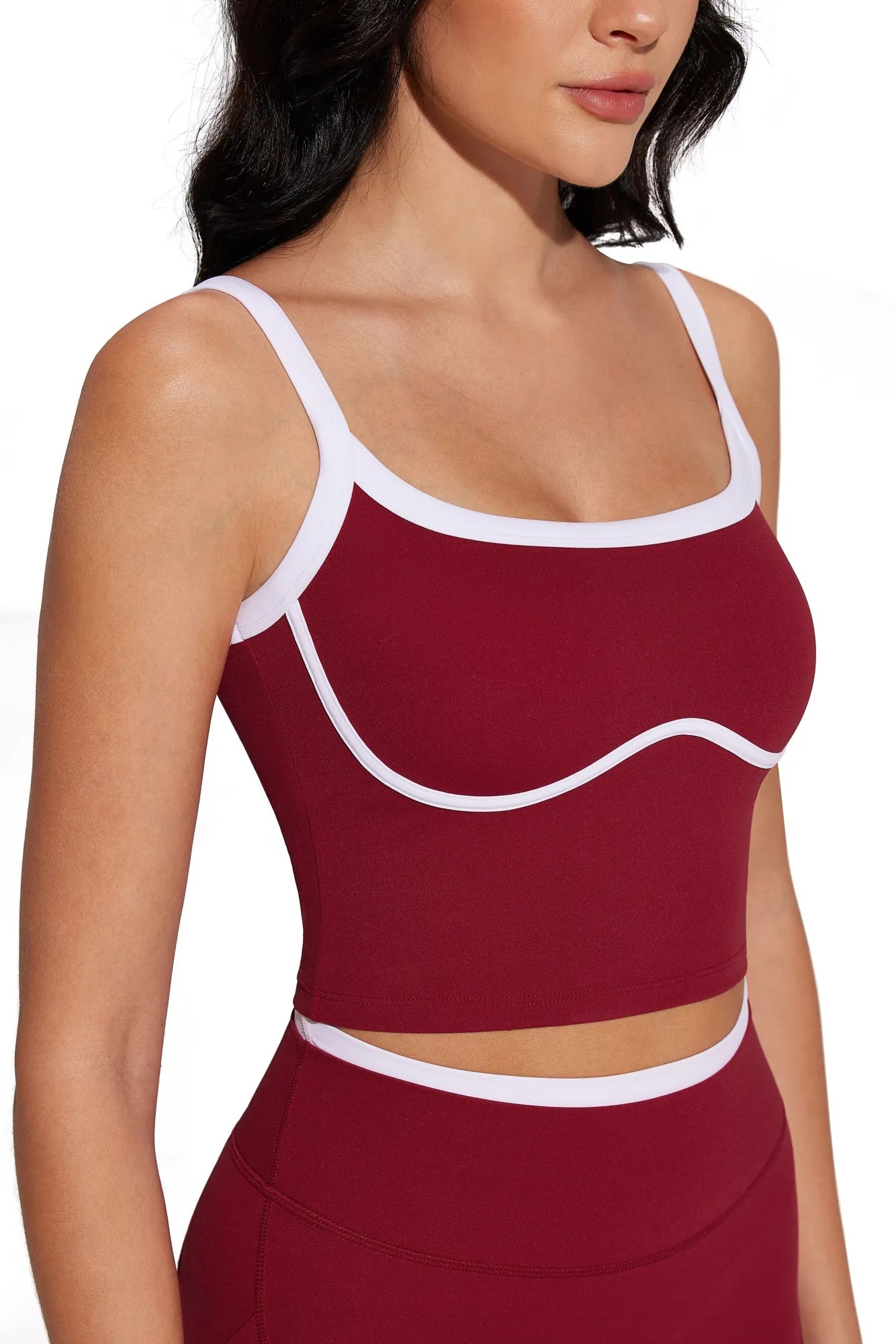 Color Block Layered Workout Sets-SUUKSESS-SUUKSESS