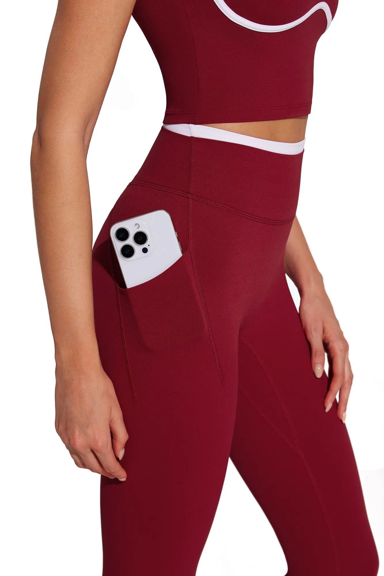 Color Block Layered Workout Sets-SUUKSESS-SUUKSESS