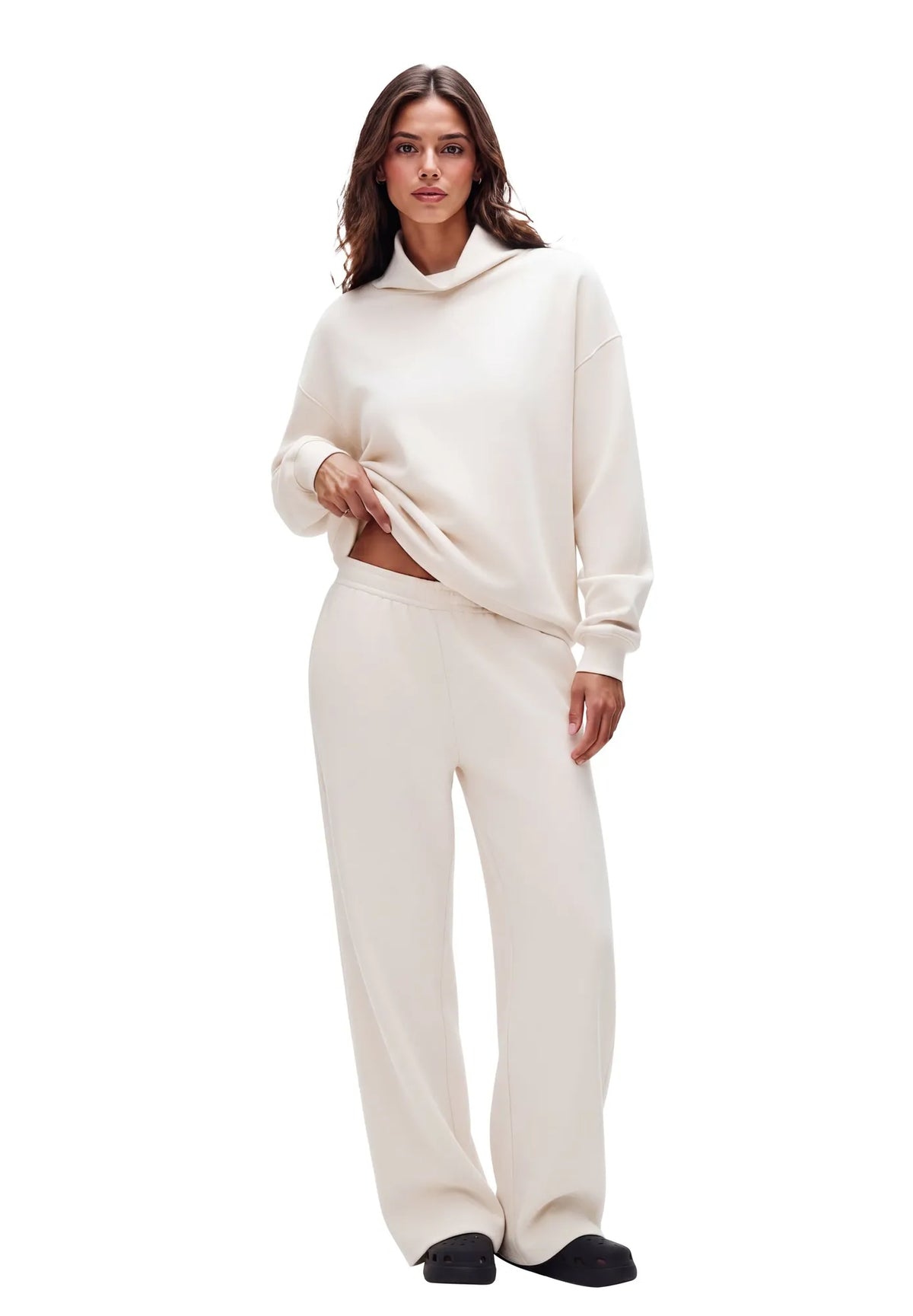 Mock Neck Sweatsuits Lounge Outfit