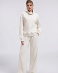Mock Neck Sweatsuits Lounge Outfit