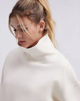 Mock Neck Sweatsuits Lounge Outfit