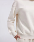 Mock Neck Sweatsuits Lounge Outfit