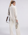Mock Neck Sweatsuits Lounge Outfit