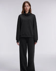 Mock Neck Sweatsuits Lounge Outfit