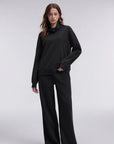 Mock Neck Sweatsuits Lounge Outfit