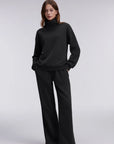 Mock Neck Sweatsuits Lounge Outfit