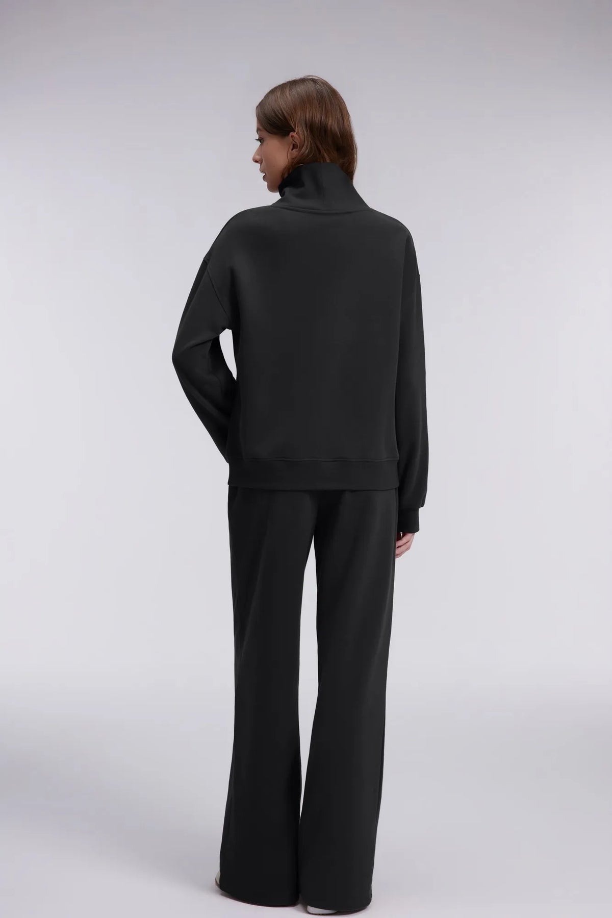 Mock Neck Sweatsuits Lounge Outfit