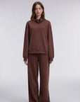 Mock Neck Sweatsuits Lounge Outfit
