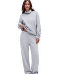 Mock Neck Sweatsuits Lounge Outfit