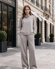 Mock Neck Sweatsuits Lounge Outfit
