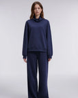 Mock Neck Sweatsuits Lounge Outfit