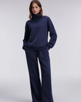Mock Neck Sweatsuits Lounge Outfit
