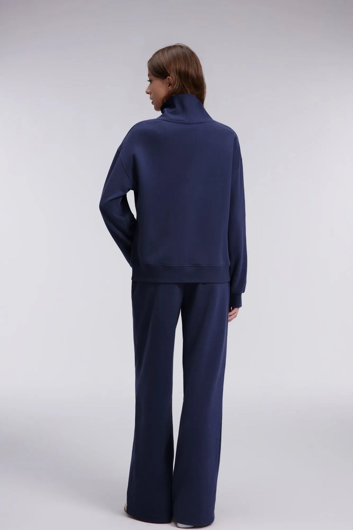 Mock Neck Sweatsuits Lounge Outfit
