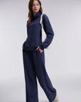 Mock Neck Sweatsuits Lounge Outfit