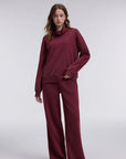 Mock Neck Sweatsuits Lounge Outfit