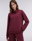 Mock Neck Sweatsuits Lounge Outfit