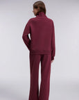 Mock Neck Sweatsuits Lounge Outfit