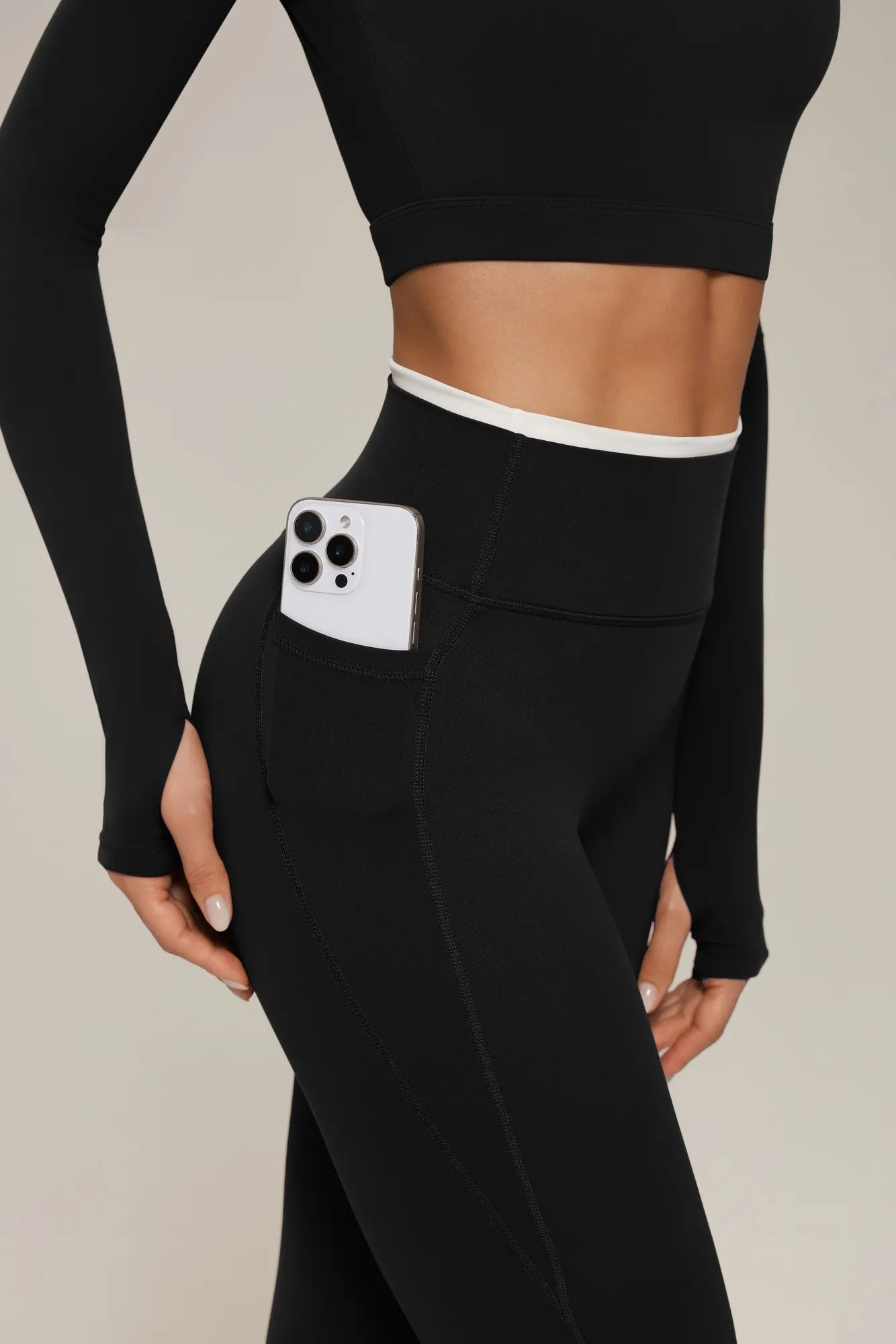 Halter Layered Two Piece Workout Set-SUUKSESS-SUUKSESS