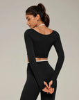 Halter Layered Two Piece Workout Set-SUUKSESS-SUUKSESS