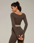 Halter Layered Two Piece Workout Set-SUUKSESS-SUUKSESS