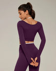 Halter Layered Two Piece Workout Set-SUUKSESS-SUUKSESS