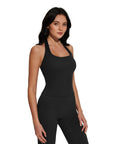 Halter Neck Tops Leggings Workout Set