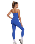 Halter Neck Tops Leggings Workout Set