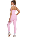 Halter Neck Tops Leggings Workout Set