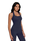 Halter Neck Tops Leggings Workout Set