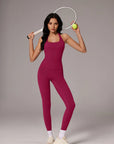 Halter Neck Tops Leggings Workout Set