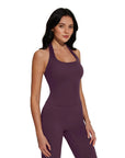 Halter Neck Tops Leggings Workout Set