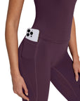 Halter Neck Tops Leggings Workout Set
