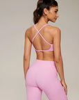 V Neck Bra 2 Piece Workout Set-SUUKSESS-SUUKSESS