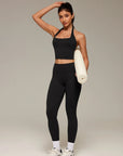 Twist Backless Halter Neck Workout Sets