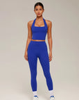 Twist Backless Halter Neck Workout Sets
