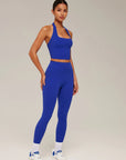 Twist Backless Halter Neck Workout Sets